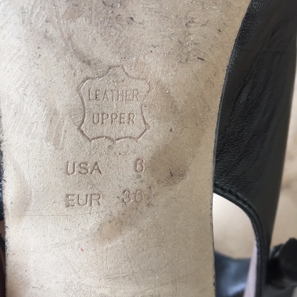 Sacha London Black Slingback Genuine Leather - Picture 4 of 6